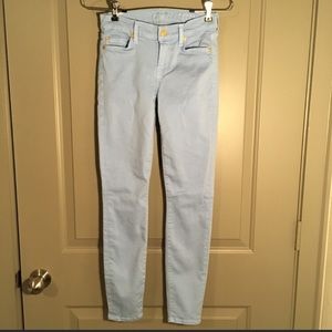 7 for all mankind cropped skinny jeans